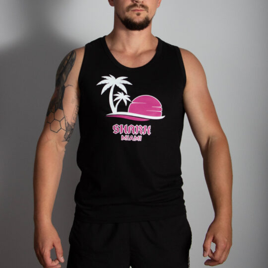 Czarny Tank-top - Shark Miami